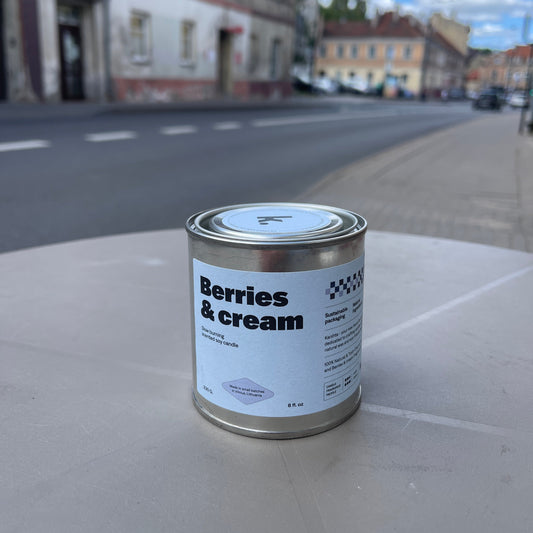 Can of 'Berries & cream' 
